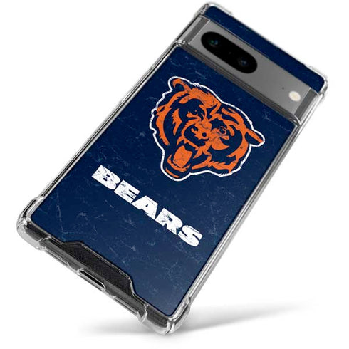 NFL Chicago Bears - Alternate Distressed Google Pixel 7a Clear Case